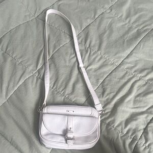 Danier White Leather Shoulder Bag